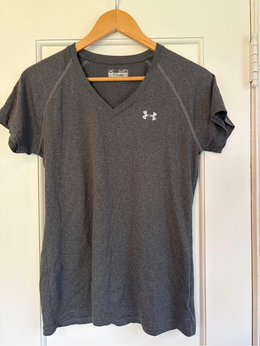 Under Armour Dark Gray Dri-fit V-Neck Tee